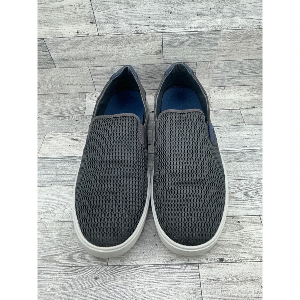 OluKai Lae'ahi Men Sz 10.5 Dark Grey Mesh Slip On Sneakers 10443-PVPV Pavement‎